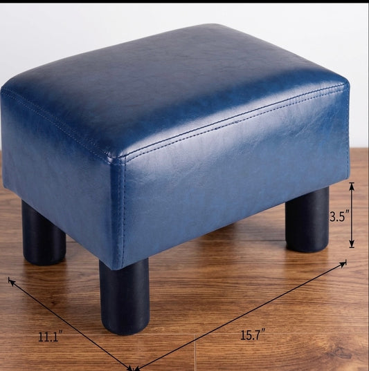 Small Modern PU Leather Ottoman
