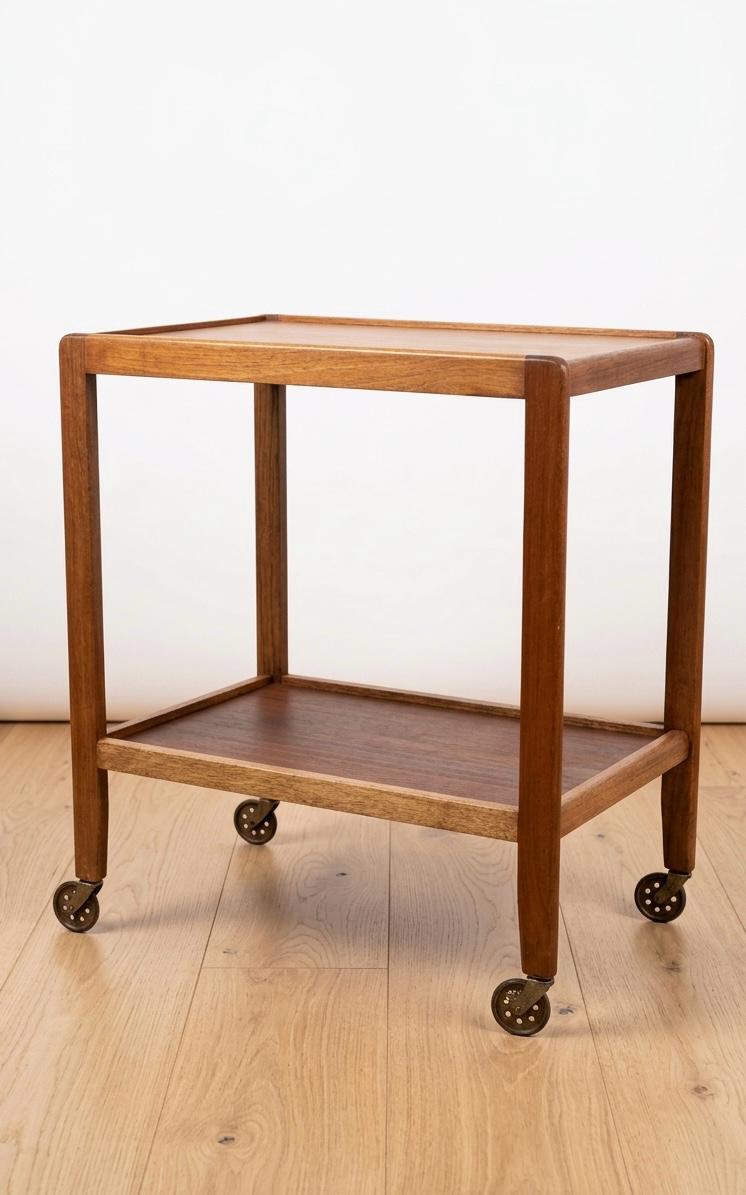 Mid-Century Modern Teak Bar Cart